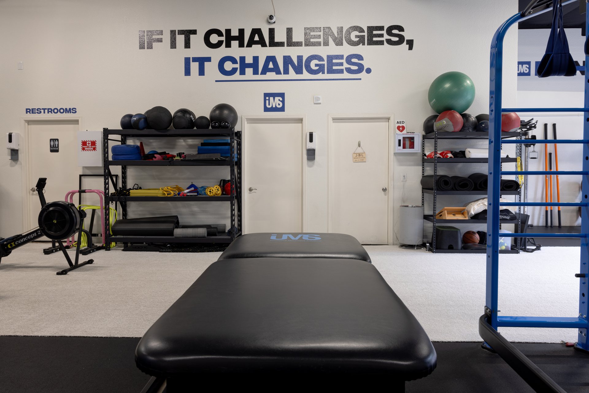 The assessment table on the IMS training floor